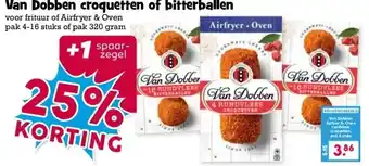 Boon`s Markt Van Dobben croquetten of bitterballen aanbieding
