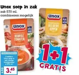 Boon`s Markt Unox soep in zak aanbieding