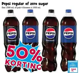 Boon`s Markt Pepsi regular of zero sugar aanbieding