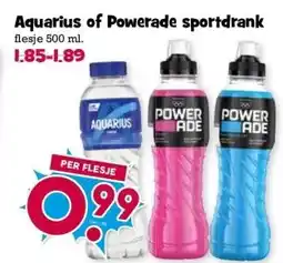 Boon`s Markt Aquarius of Powerade sportdrank aanbieding