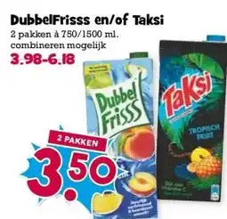 Boon`s Markt DubbelFrisss en/of Taksi aanbieding