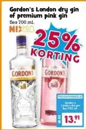 Boon`s Markt Gordon's London dry gin of premium pink gin aanbieding
