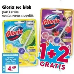 Boon`s Markt Glorix wc blok aanbieding