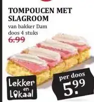 Boon`s Markt TOMPOUCEN MET SLAGROOM aanbieding