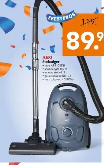 Blokker AEG Stofzuiger aanbieding