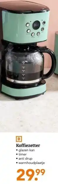 Blokker Koffiezetter aanbieding