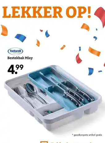 Blokker Tontarelli Bestekbak Mixy aanbieding