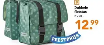Blokker Dubbele fietstas aanbieding