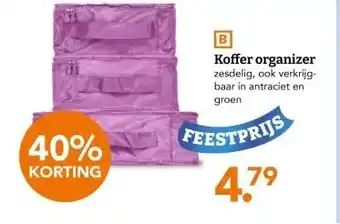 Blokker Koffer organizer aanbieding