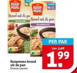 Hoogvliet Koopmans brood uit de pan aanbieding