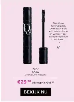 ICI Paris XL Dior Show Overvolume Mascara aanbieding