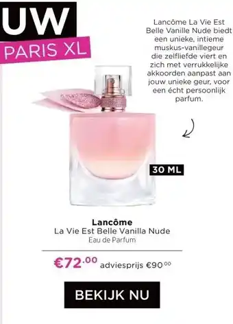 ICI Paris XL Lancôme La Vie Est Belle Vanilla Nude aanbieding