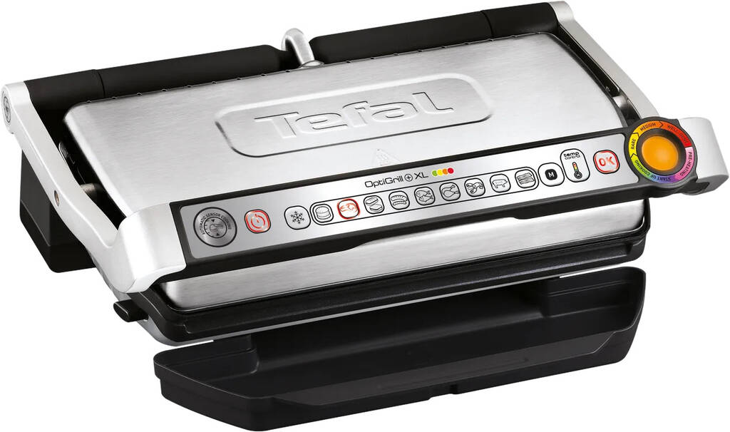 Elektrický stolní gril OptiGrill XL Snacking & Baking se zapékací mísou GC724D12 Stříbrný