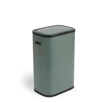 Action Prullenbak met drukdeksel - 60 liter - donkergroen aanbieding