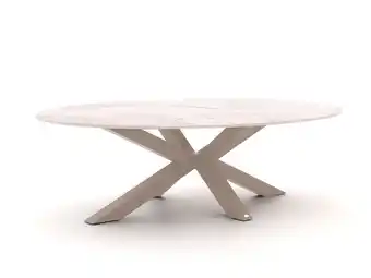 Kees Smit Bellagio Induno Ellips low dining tuintafel 240x120cm aanbieding