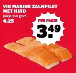 MCD Supermarkt VIS MARINE ZALMFILET MET HUID aanbieding