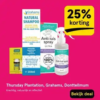 Etos Thursday Plantation, Grahams, Donttellmum aanbieding
