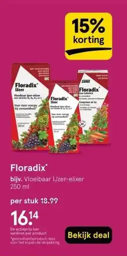 Etos Floradix' aanbieding