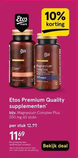 Etos Etos Premium Quality supplementen aanbieding