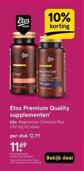 Etos Etos Premium Quality supplementen aanbieding