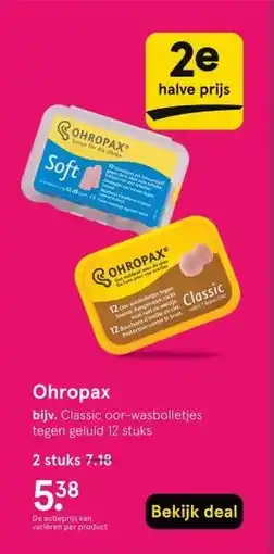 Etos Ohropax aanbieding