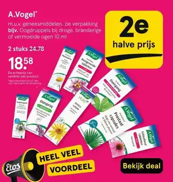 Etos A.Vogel* aanbieding