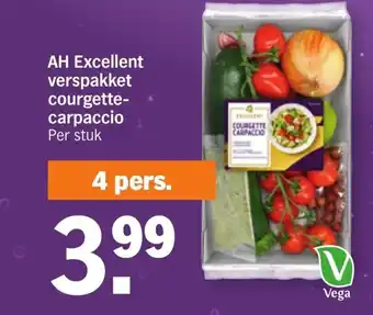 Albert Heijn AH Excellent verspakket courgette- carpaccio aanbieding