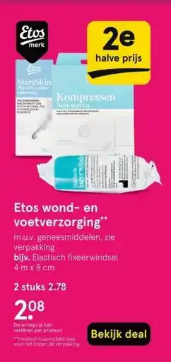 Etos Etos wond- en voetverzorging aanbieding