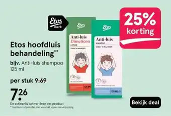Etos Etos hoofdluis behandeling** aanbieding