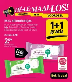 Etos Etos billendoekjes aanbieding