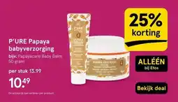 Etos P'URE Papaya babyverzorging aanbieding
