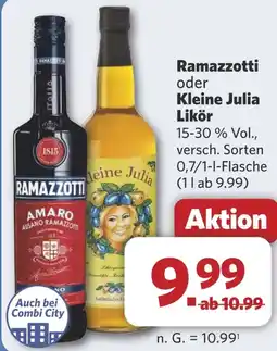 Combi Ramazzotti oder Kleine Julia Likör aanbieding
