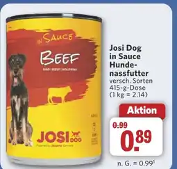 Combi Josi Dog in Sauce Hunde- nassfutter aanbieding