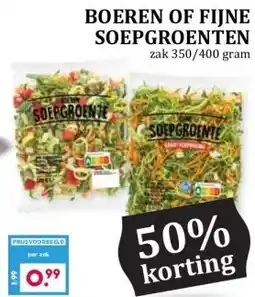 Boon`s Markt BOEREN OF FIJNE SOEPGROENTEN aanbieding