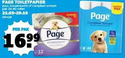 Boon`s Markt PAGE TOILETPAPIER aanbieding