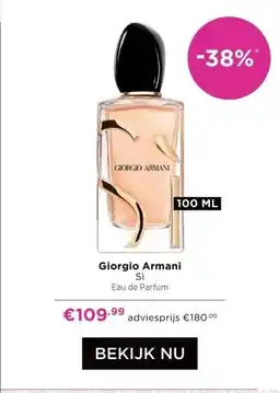 ICI Paris XL Giorgio Armani Si aanbieding