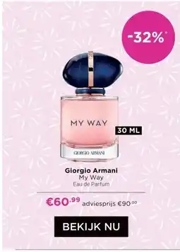 ICI Paris XL Giorgio Armani My Way aanbieding