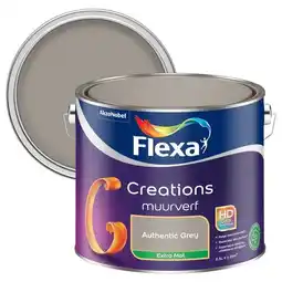 Praxis Flexa Creations Muurverf - Extra Mat - Authentic Grey - 2,5L aanbieding