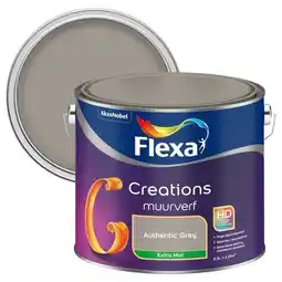Praxis Flexa Creations Muurverf - Extra Mat - Authentic Grey - 2,5L aanbieding