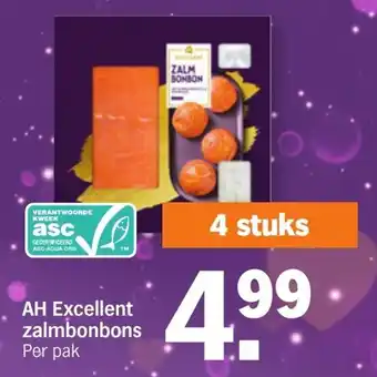 Albert Heijn AH Excellent zalmbonbons aanbieding