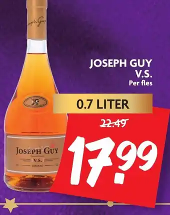 Dekamarkt Joseph guy v.s 0.7 liter aanbieding