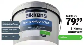 GAMMA Sikkens Muurverf 10L aanbieding