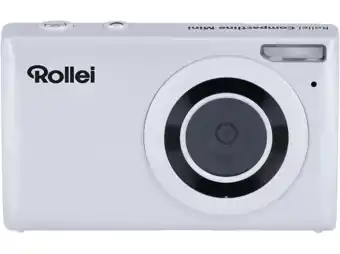 MediaMarkt Rollei Compactline Mini Weiss Compactcamera Wit aanbieding