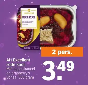 Albert Heijn AH Excellent rode kool 350 gram aanbieding