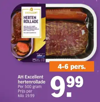 Albert Heijn AH Excellent hertenrollade 500 gram aanbieding