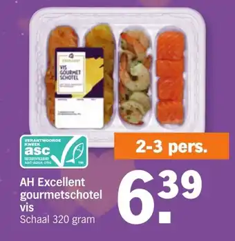 Albert Heijn AH Excellent gourmetschotel vis 320 gram aanbieding