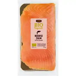 Jumbo Jumbo Biologisch Noorse Zalm Hout Gerookt 100 g aanbieding
