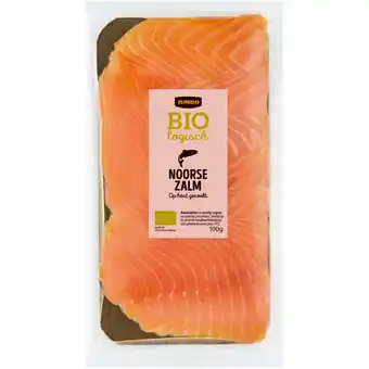Jumbo Jumbo Biologisch Noorse Zalm Hout Gerookt 100 g aanbieding