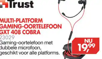 Vobis Trust Multi-Platform gaming-oortelefoon | GXT 408 COBRA aanbieding