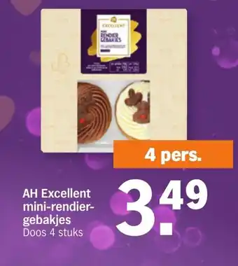 Albert Heijn AH Excellent mini-rendier-gebakjes aanbieding